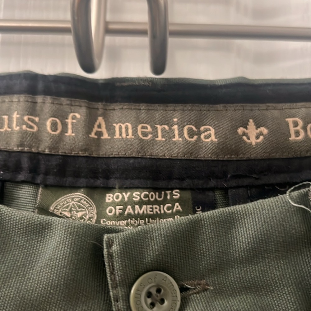 Boy Scouts of America convertible uniform pants. Legs Zip off to shorts - Picture 2 of 5